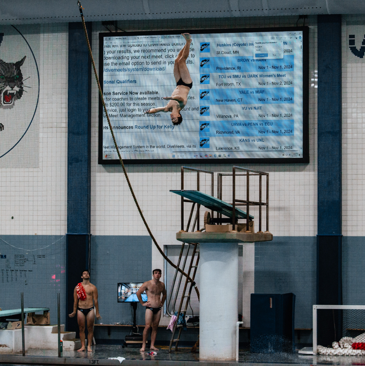 Junior Chris Jones earned first place in the one-meter and three-meter dive against NJIT.